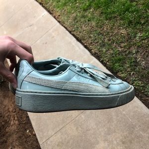 Patent Leather Puma Turquoise